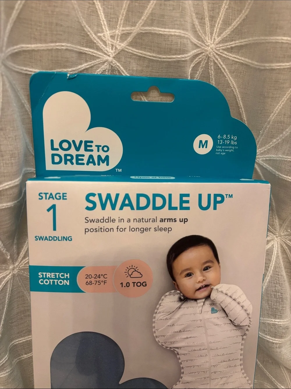 Love to Dream Swaddle Up Stage 1 Baby Sleep Suit - Blue - M